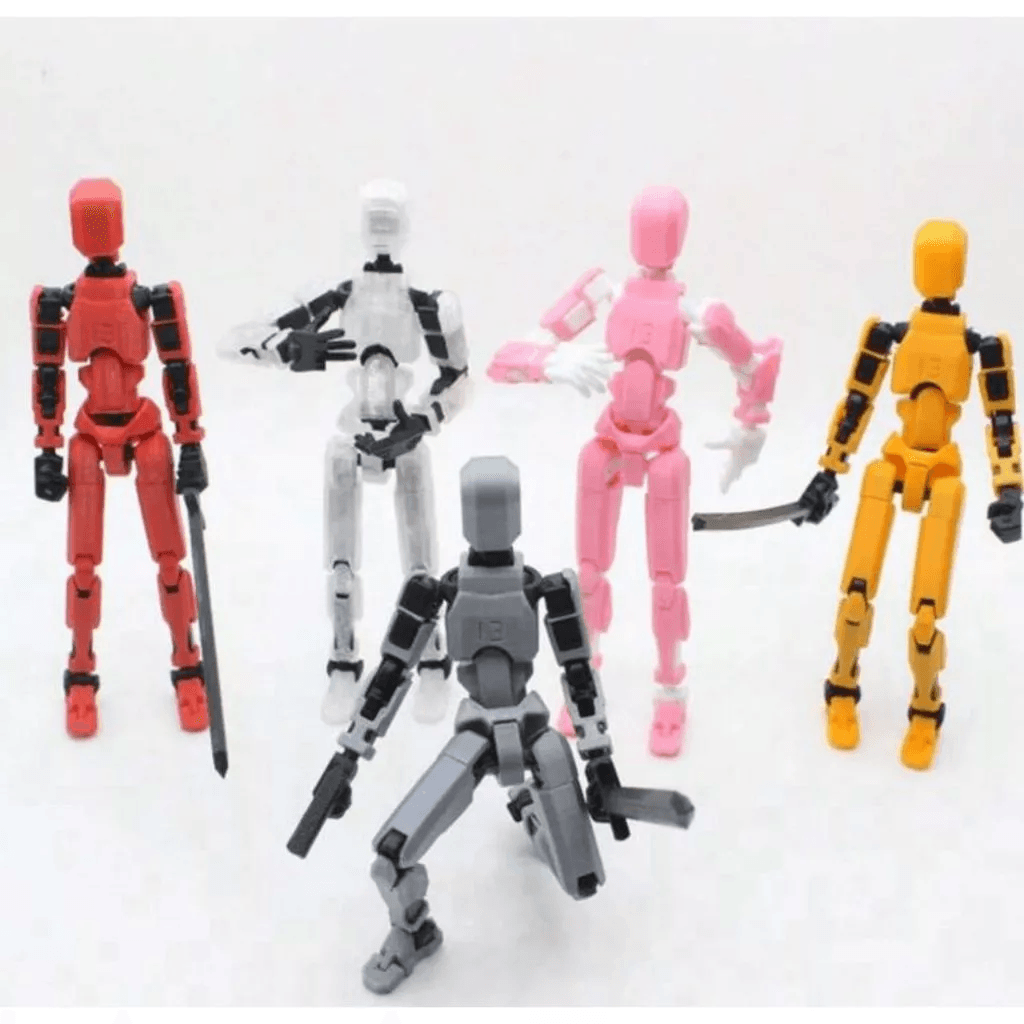 Boneco Articulado 3D para Montar — 14 cm