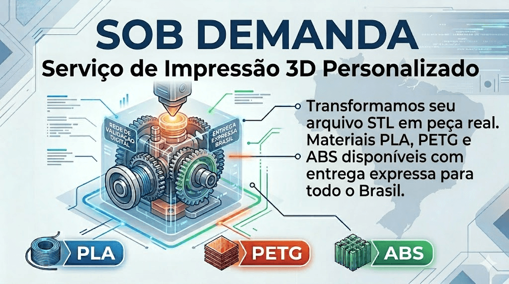 Serviço de Impressão 3D Personalizado